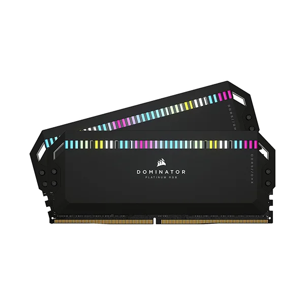 رم کورسیر DOMINATOR PLATINUM RGB 64GB 32GBx2 5200MHz CL40 DDR5