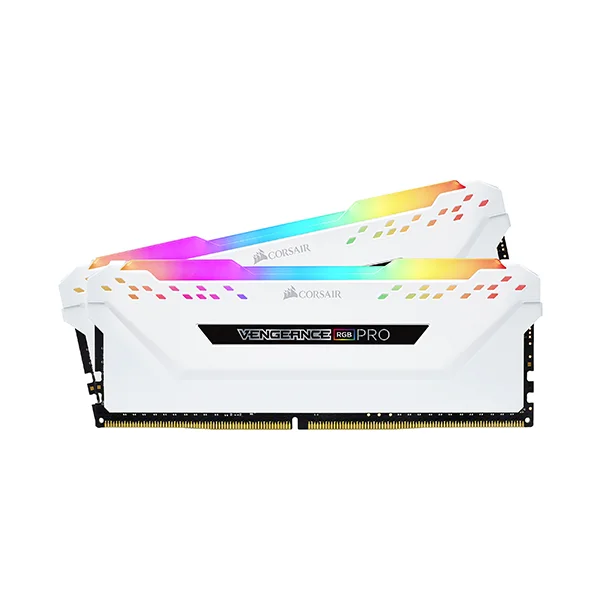 رم کورسیر VENGEANCE RGB PRO White 16GB 8GBx2 3600MHz CL18 DDR4