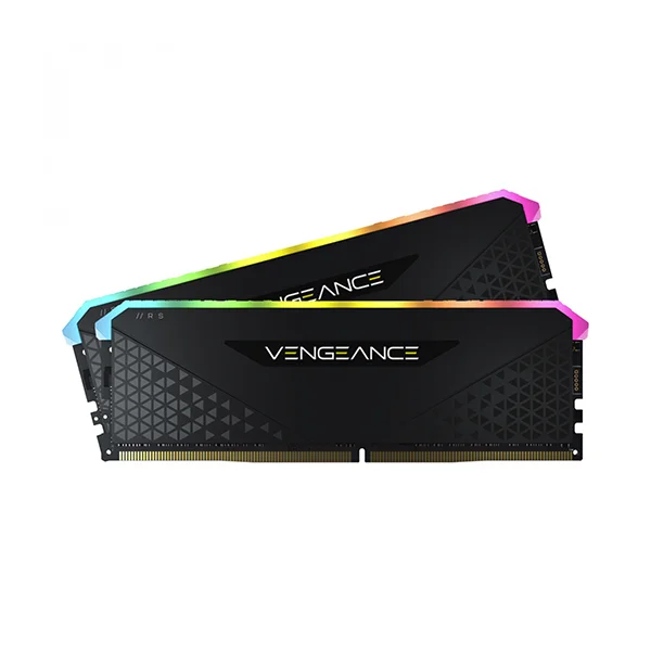 رم کورسیر VENGEANCE RGB RS Black 16GB 8GBx2 3200MHz CL16