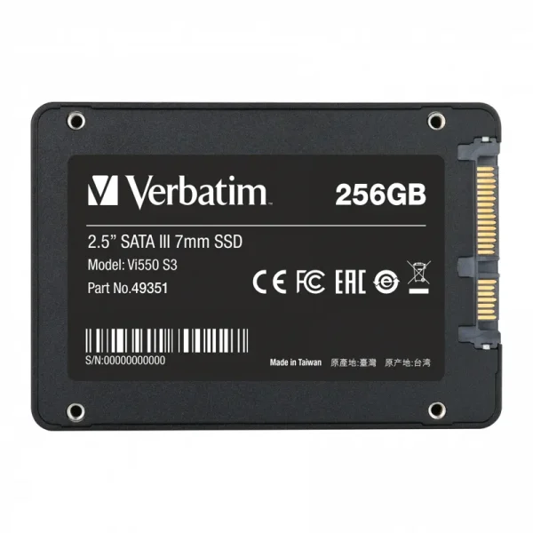 SSD 256GB VERBATIM VI550 S3