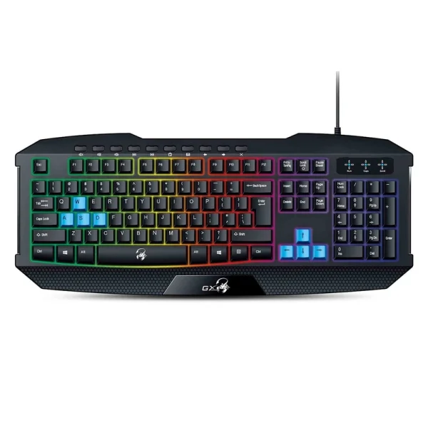 Genius Scorpion K215 Gaming Keyboard, Membrane Switch, Full-Size, RGB Lighting 8